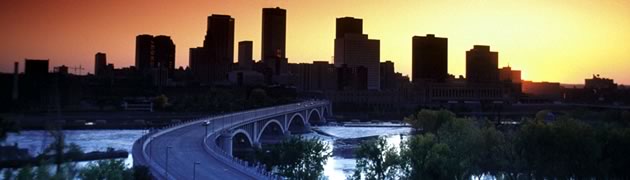 Stock image of downtown skyline